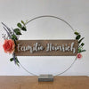 Fadenbild Flower Loop "Familienname"