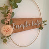 Fadenbild Flower Loop "Familienname"