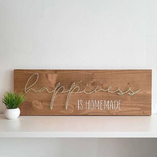 Fadenbild DIY-Set "Happiness is homemade"