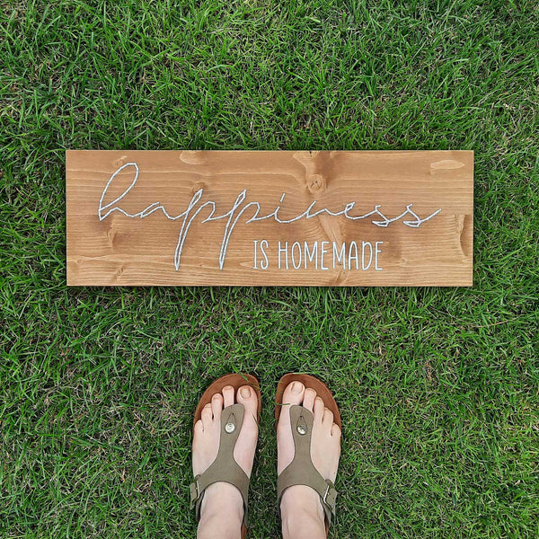 Fadenbild DIY-Set "Happiness is homemade"