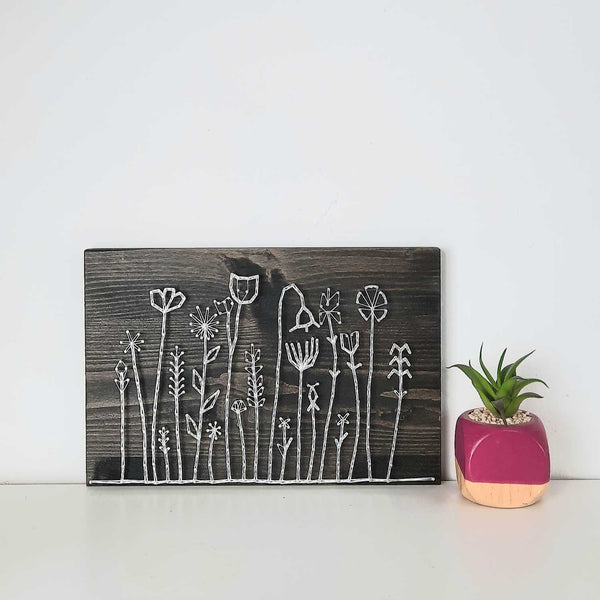 Fadenbild DIY-Set "Blumenwiese"