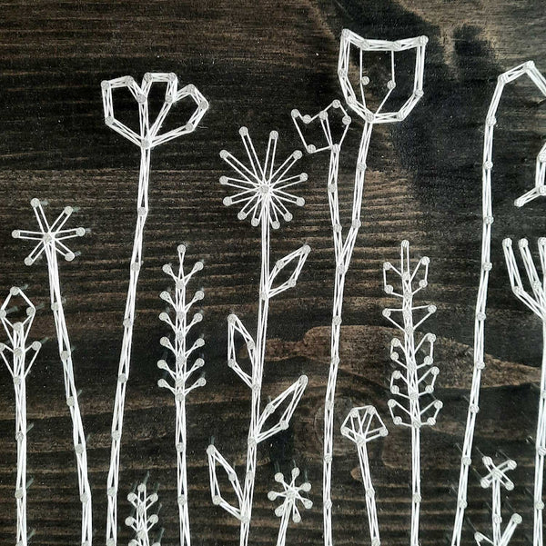 Fadenbild DIY-Set "Blumenwiese"