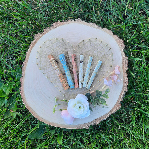 Fadenbild "Geldgeschenk Drahtherz mit Blumen"