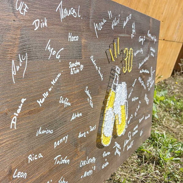 Fadenbild DIY-Set "Gästebuch Bier"