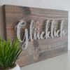 Fadenbild DIY-Set "Glücklich ist besser als perfekt"