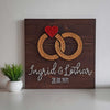 Fadenbild DIY-Set "Namen mit Ringen"