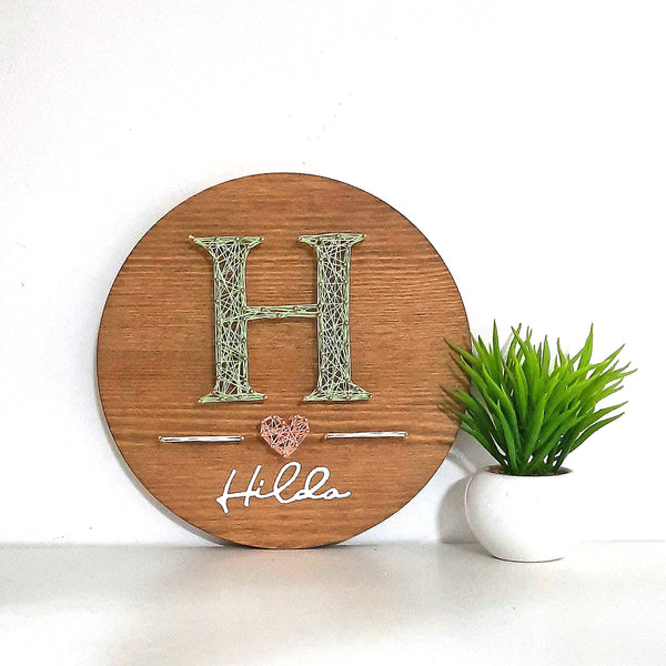 Fadenbild DIY-Set "Buchstabe mit Name"