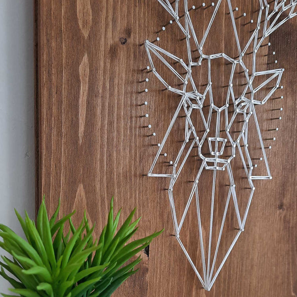 Fadenbild DIY-Set "Geometrischer Hirsch"