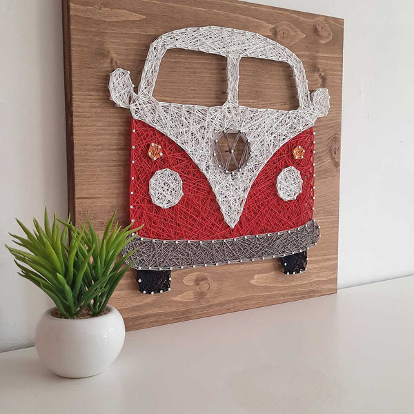 Fadenbild DIY-Set "Bulli"