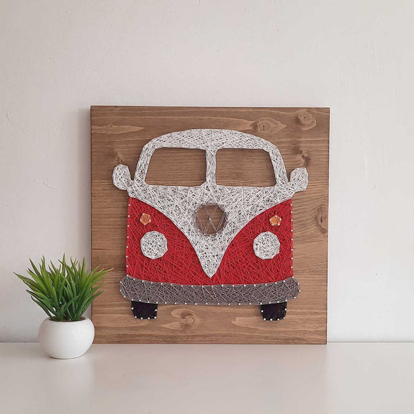Fadenbild DIY-Set "Bulli"