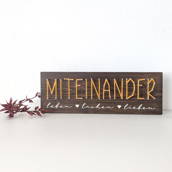Fadenbild DIY-Set "Miteinander"