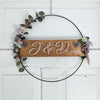 Fadenbild Flower Loop "Initialen mit Datum"