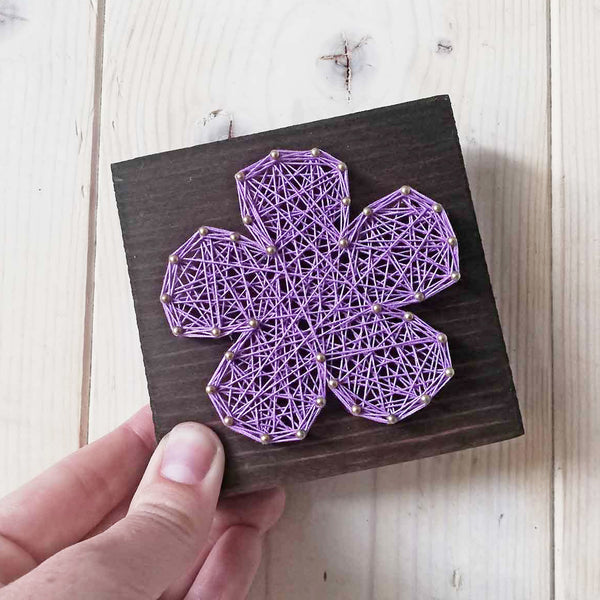 Fadenbild DIY-Set-Mini "Blume"