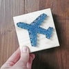 Fadenbild DIY-Set-Mini "Flugzeug"