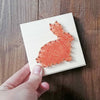 Fadenbild DIY-Set-Mini "Hase sitzend"