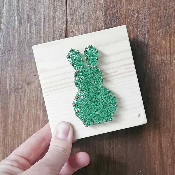 Fadenbild DIY-Set-Mini "Hase stehend"