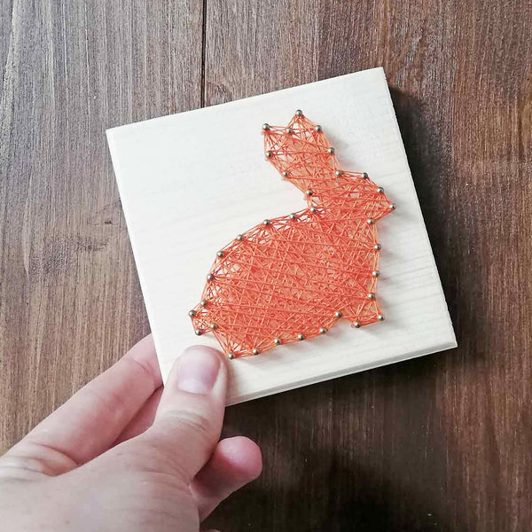 Fadenbild DIY-Set-Mini "Hase sitzend"
