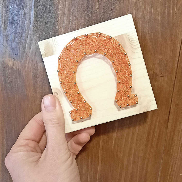 Fadenbild DIY-Set-Mini "Hufeisen"