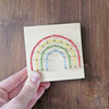 Fadenbild DIY-Set-Mini "Regenbogen"