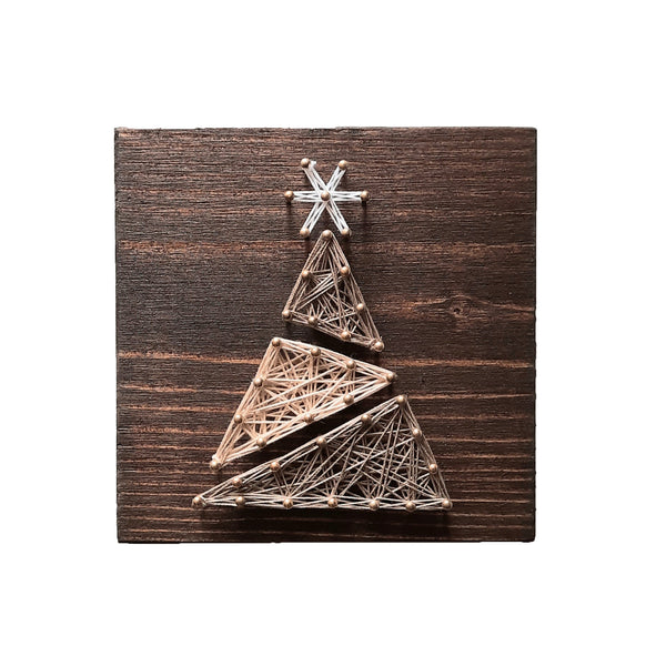 Fadenbild DIY-Set-Mini "Weihnachtsbaum"