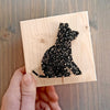 Fadenbild DIY-Set-Mini "Hund sitzend"