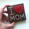 Fadenbild DIY-Set-Mini "I love Mom"