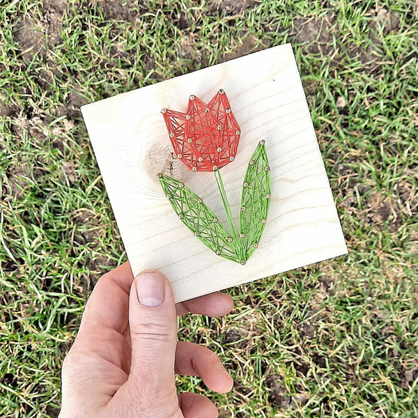 Fadenbild DIY-Set-Mini "Tulpe"