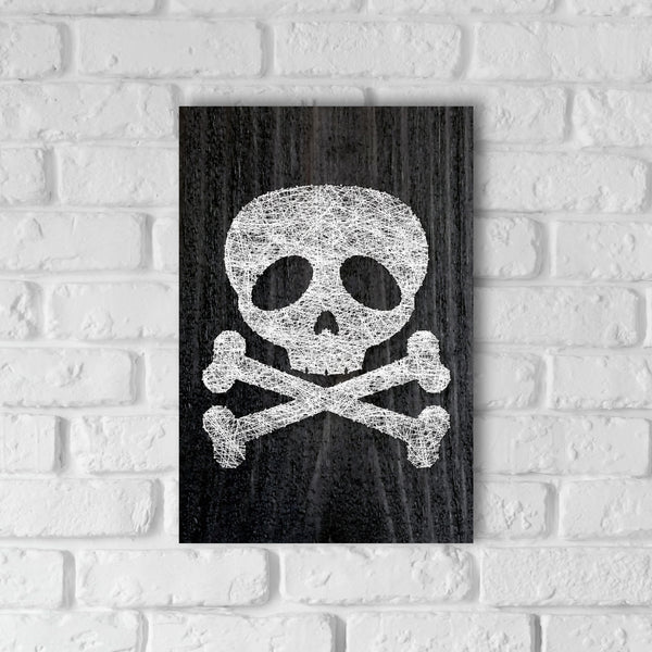 Fadenbild DIY-Set "Totenkopf"