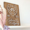 Fadenbild - Fadenbild DIY - Set "Hochzeitstag"
