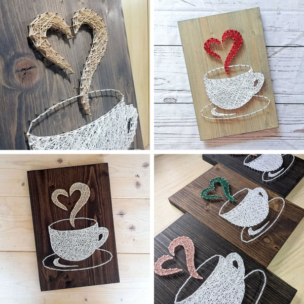 Fadenbild - Fadenbild DIY - Set "Tasse"