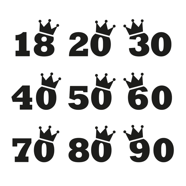 Übersicht aller möglichen Zahlen für das Fadenbild Gästebuch