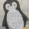Fadenbild "Pinguin"