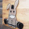 Fadenbild DIY-Set "Esel"