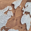 Fadenbild DIY-Set "Weltkarte (einfach)"