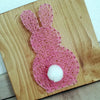 Fadenbild "Hase mit Puschelschwanz"