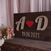 Fadenbild DIY-Set "Initialen mit Herz"