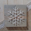Fadenbild DIY-Set "LED-Schneeflocke"