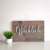 Fadenbild "Glücklich ist besser als perfekt"