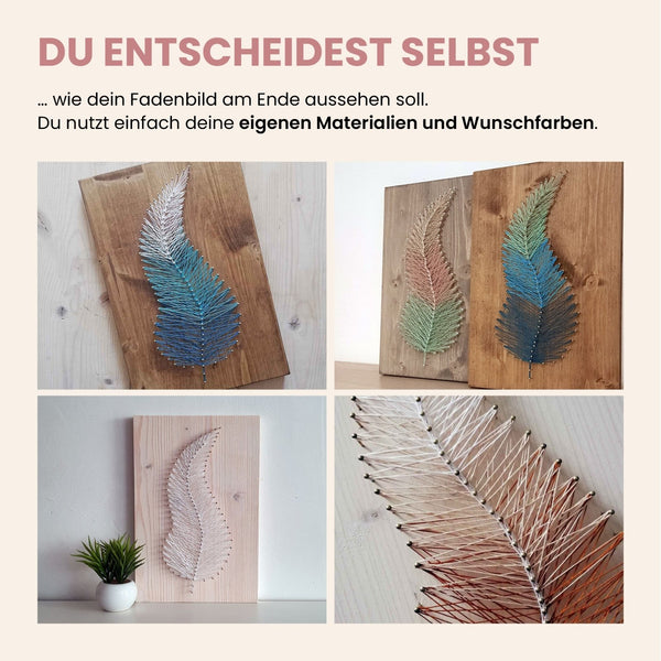Fadenbild Vorlage "Feder" weitere Ansicht