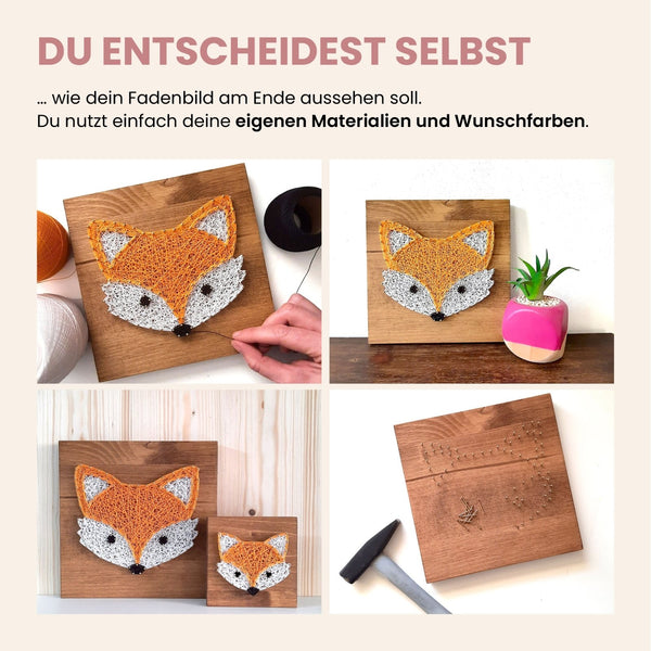 Fadenbild Vorlage „Fuchs" (digital, PDF)