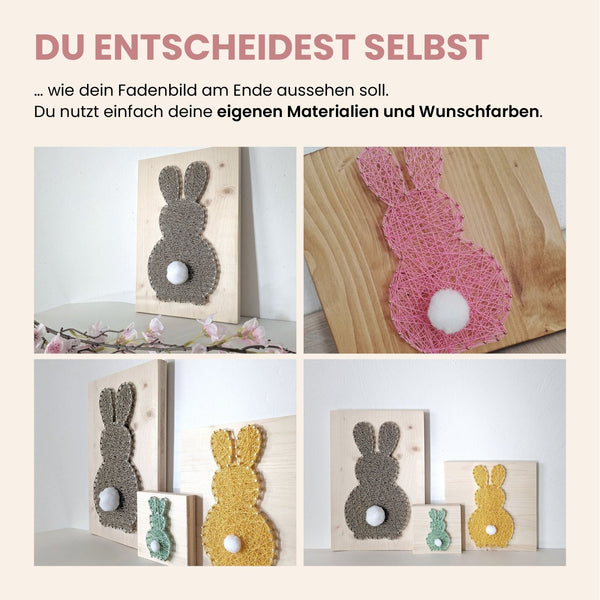 Fadenbild Vorlage „Hase“ (digital, PDF)